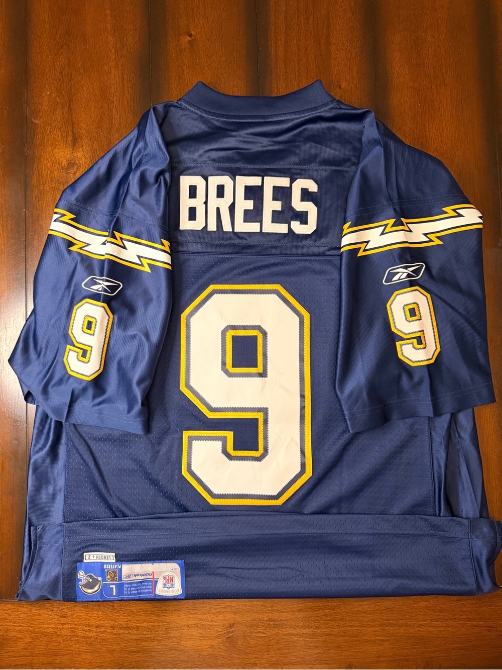 RARE authentic Reebok San Diego Chargers Drew Brees Rookie NFL Jersey - Picture 1 of 8